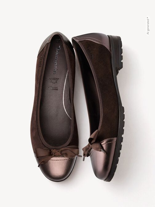 Ballerine, MOCCA SUEDE, hi-res