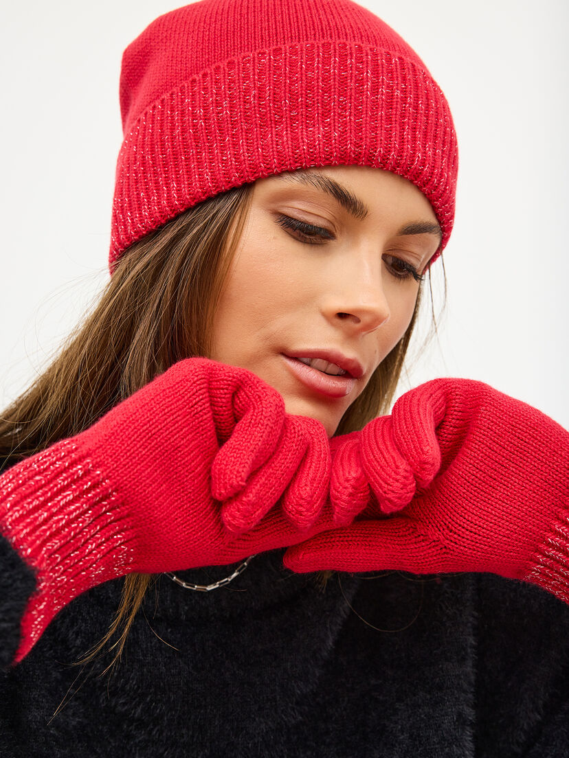 Handschoenen - rood, Scarlet, hi-res