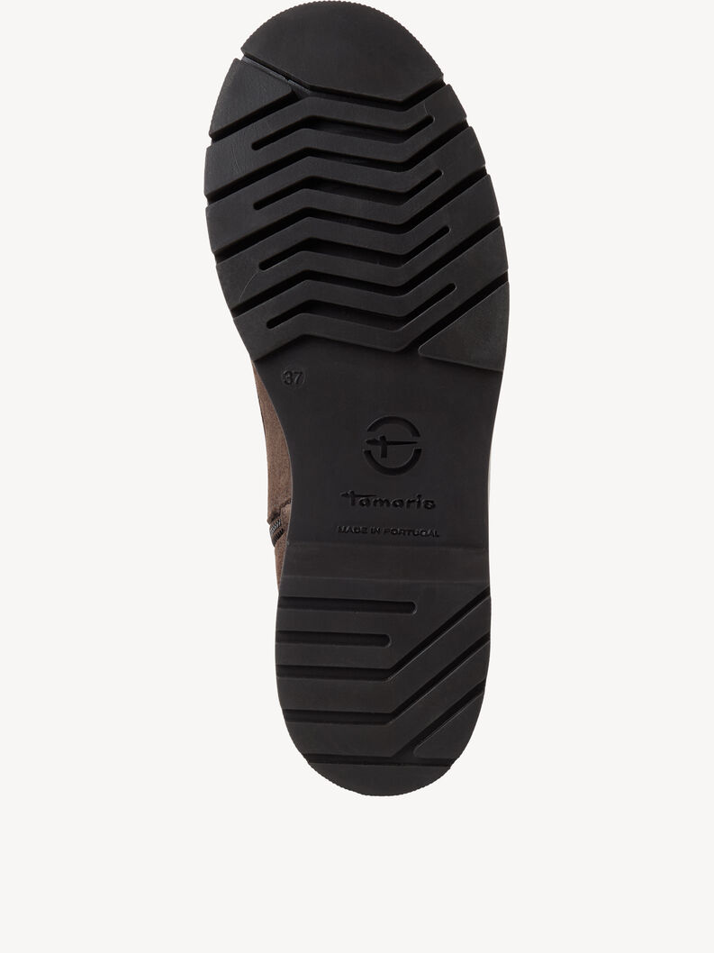 Lederstiefelette - braun, MOCCA CROCO, hi-res