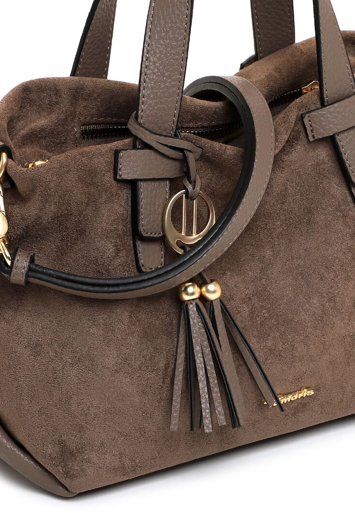 Shopping bag - brown, taupe, hi-res
