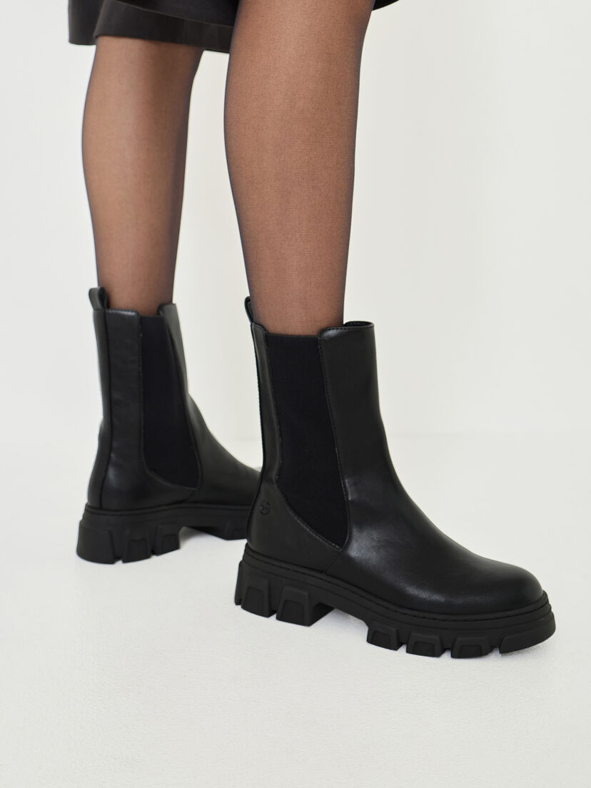 Chelseaboot - zwart, BLACK, hi-res