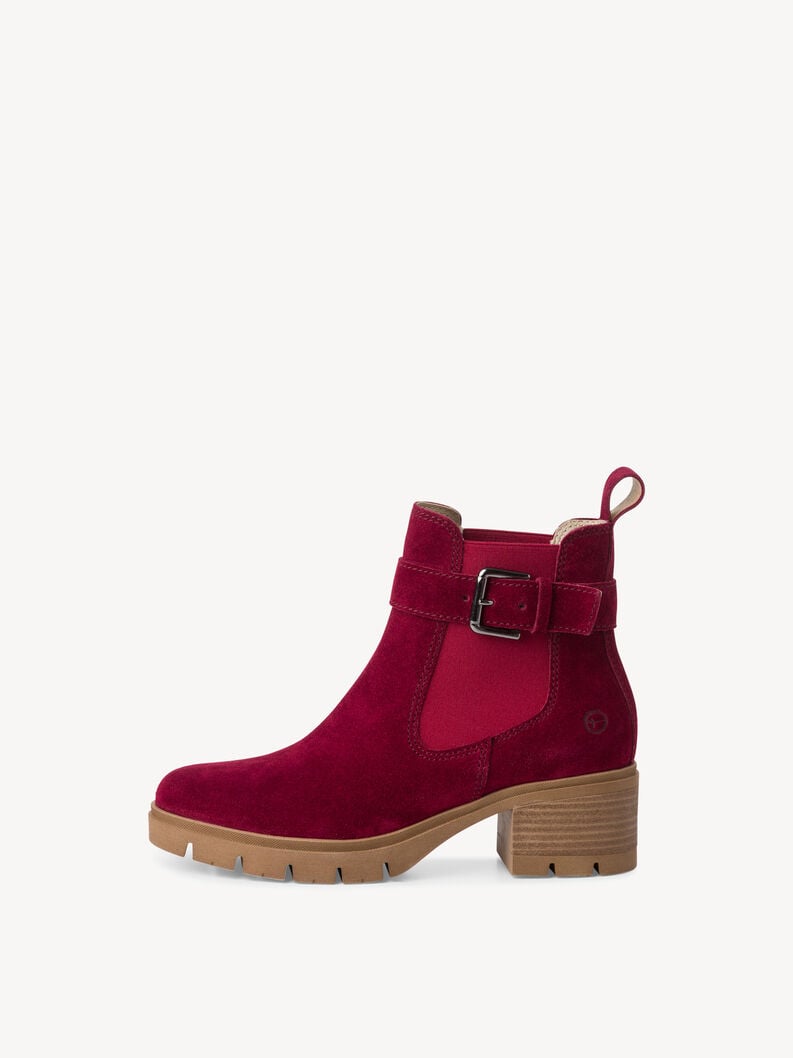 Leather Chelsea boot - red, RED, hi-res