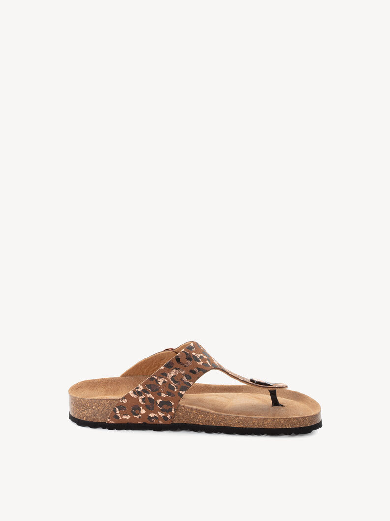 Pantolette - braun, COGNAC/LEOPARD, hi-res