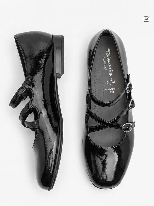 Ballerina, BLACK PATENT, hi-res