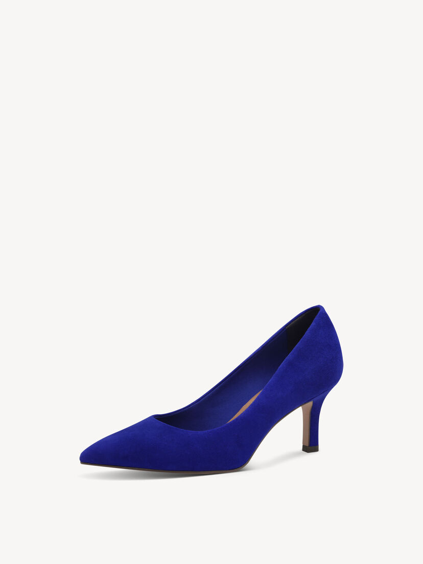 Leren Pumps - blauw, ROYAL BLUE, hi-res