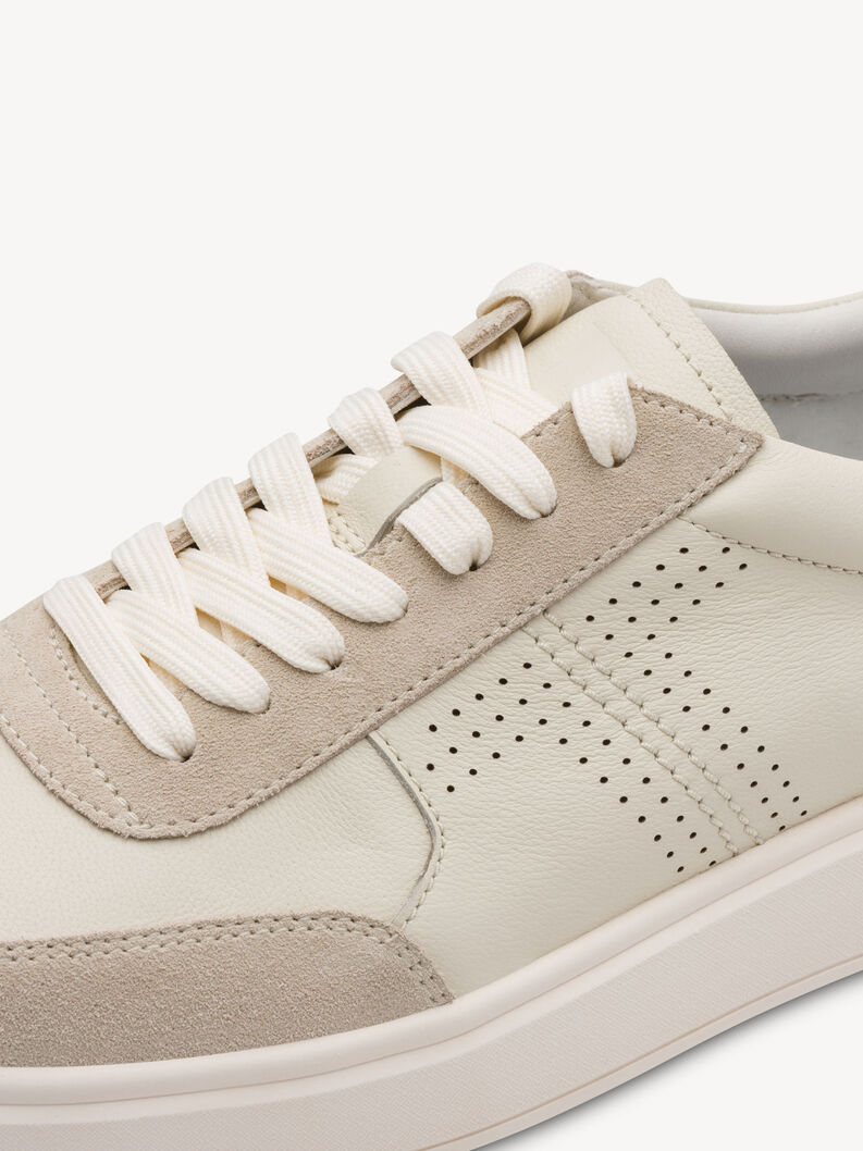 Leather Sneaker - beige, BEIGE COMB, hi-res