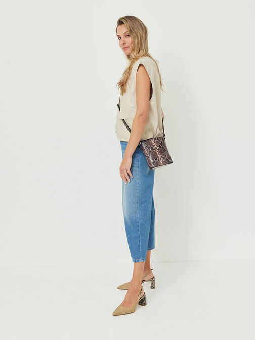 sling pumps, TAN COMB, hi-res