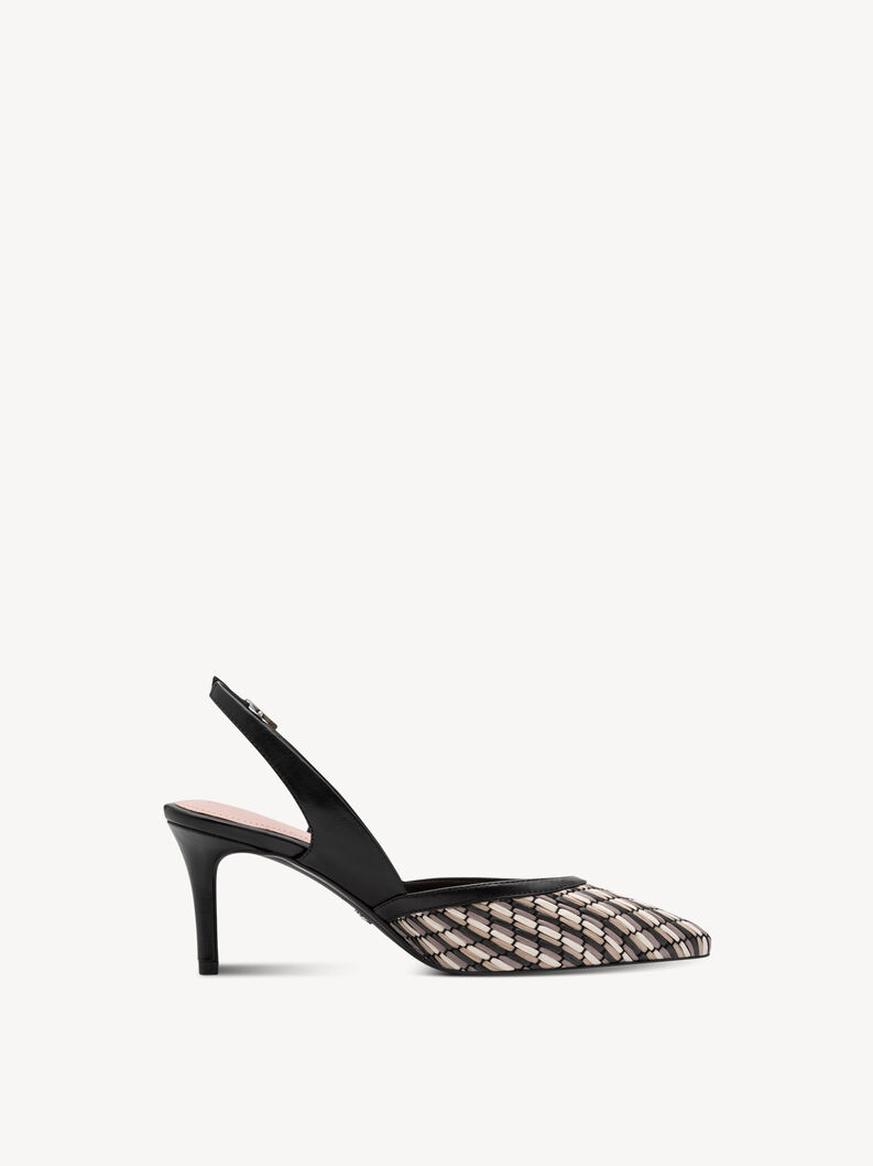 Slingpumps - schwarz, BLACK COMB, hi-res