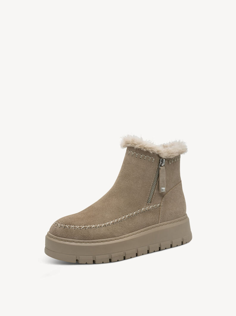 Lederstiefelette - braun Warmfutter, ANTELOPE, hi-res