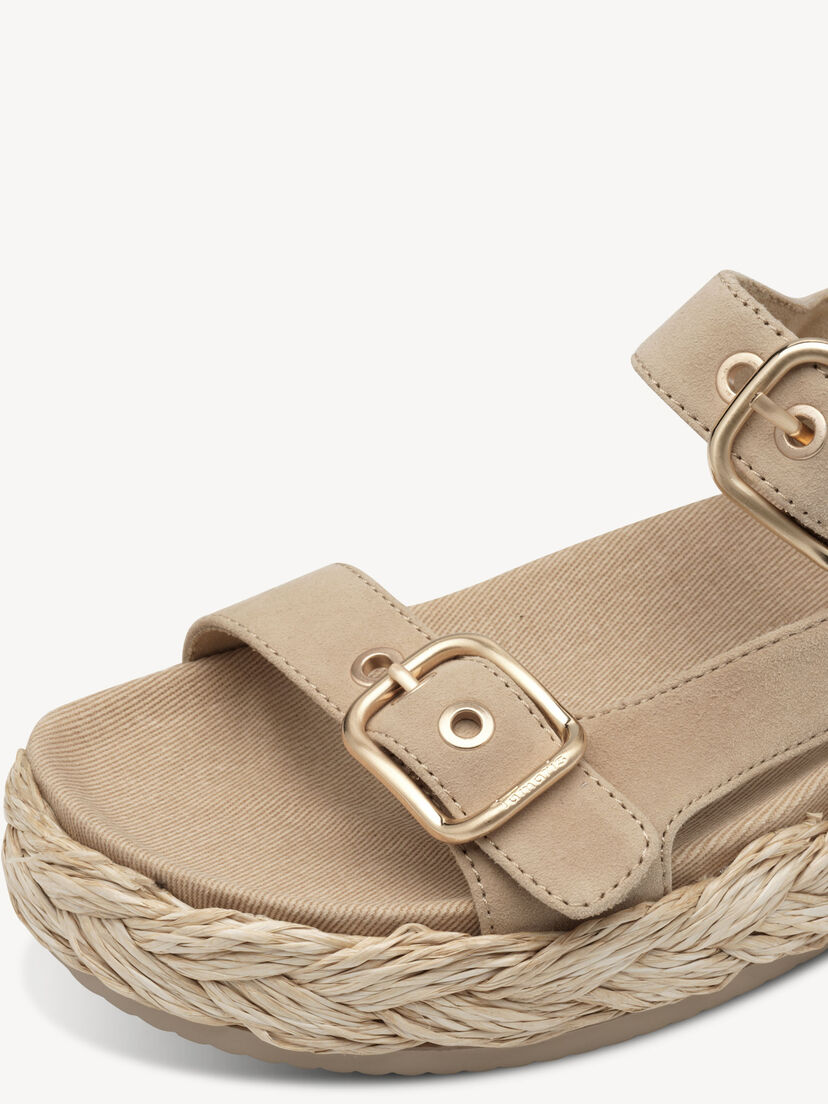 Leren Sandaaltje - beige, TAN, hi-res