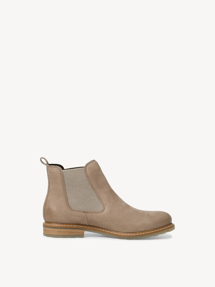 Leren Chelseaboot - beige, TAUPE NUBUC, hi-res