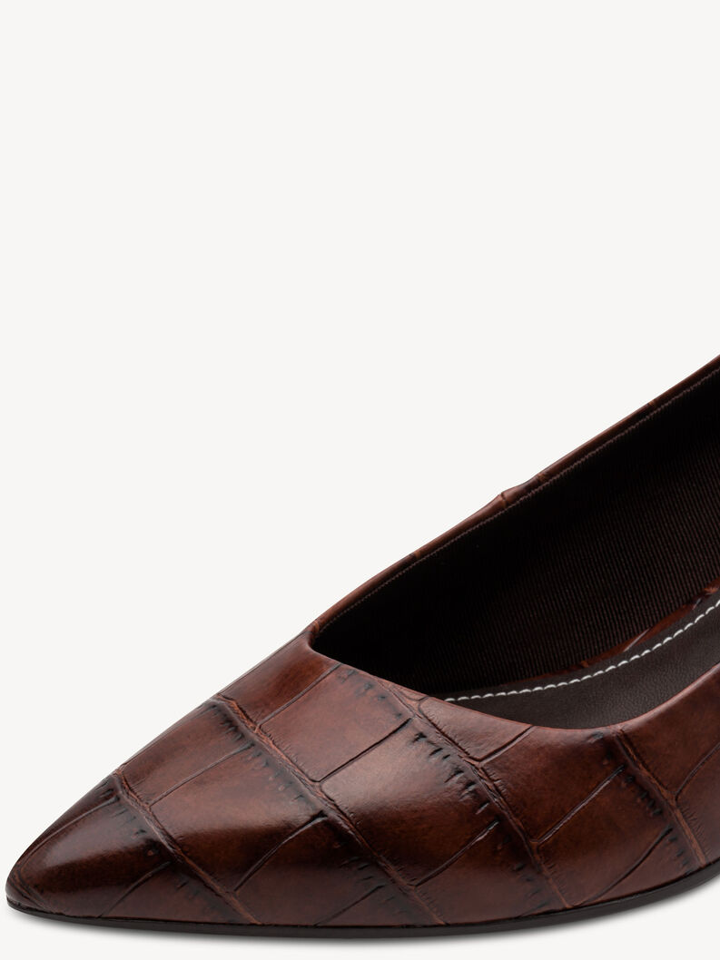 Pumps - braun, MUSCAT CROCO, hi-res