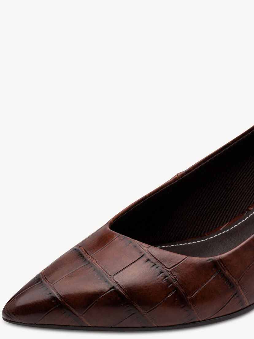 Pumps - bruin, MUSCAT CROCO, hi-res