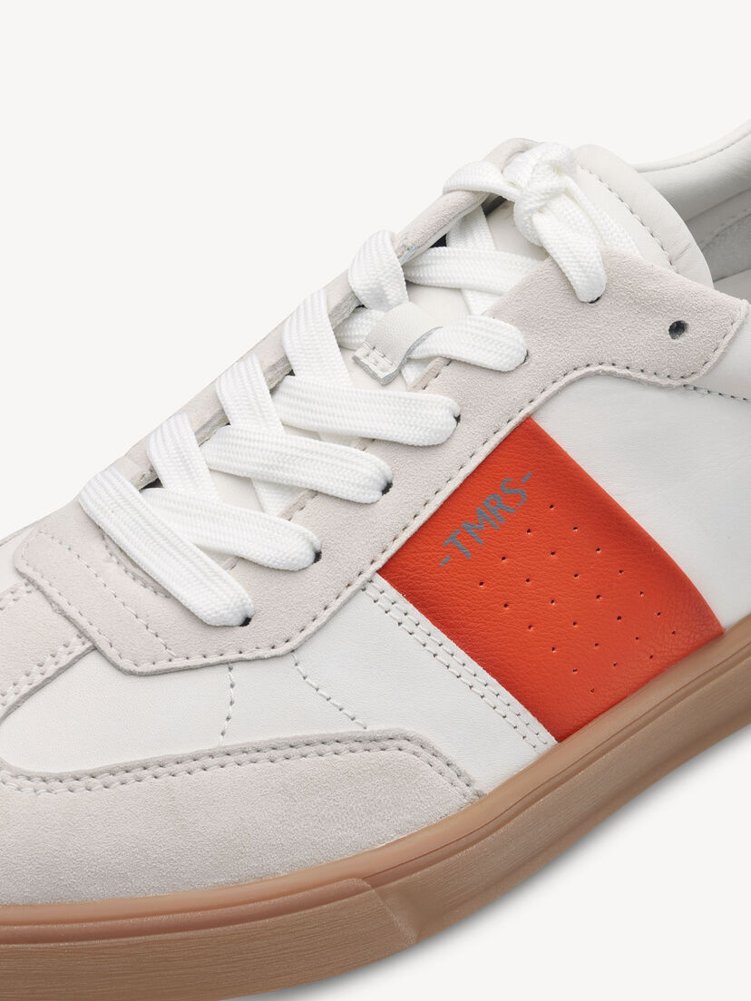 Sneaker, WHITE/ORANGE, hi-res
