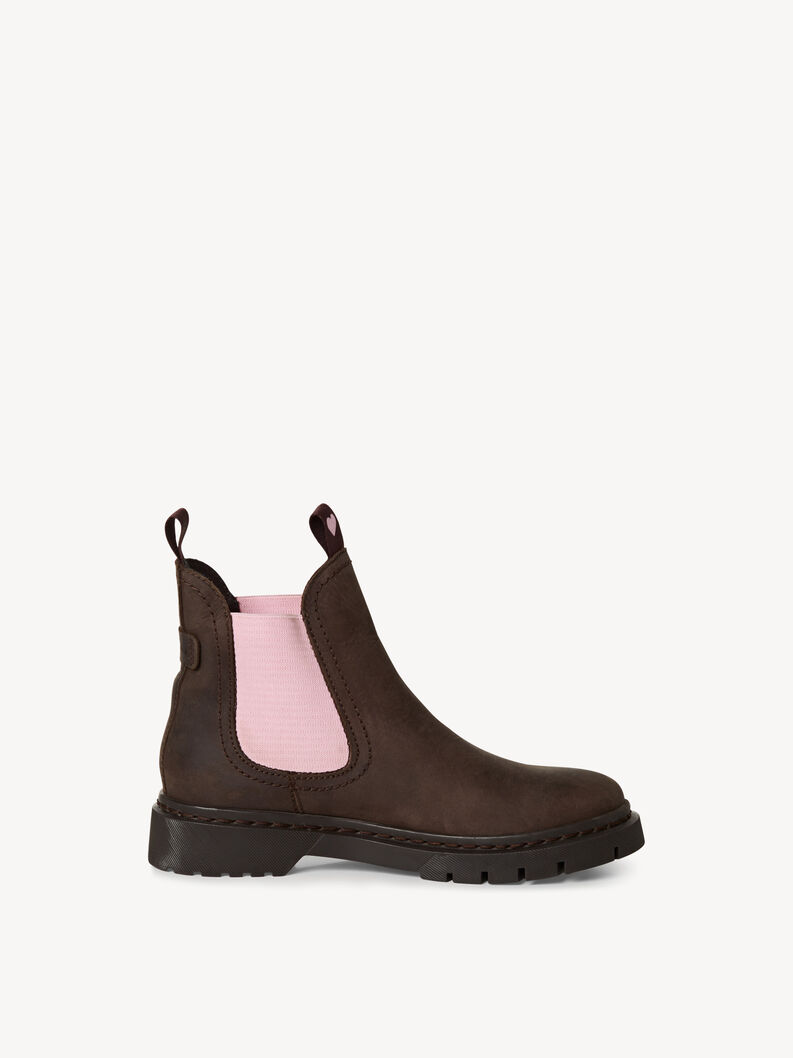 Kožené Obuv Chelsea - hnědá, BROWN/ROSE, hi-res