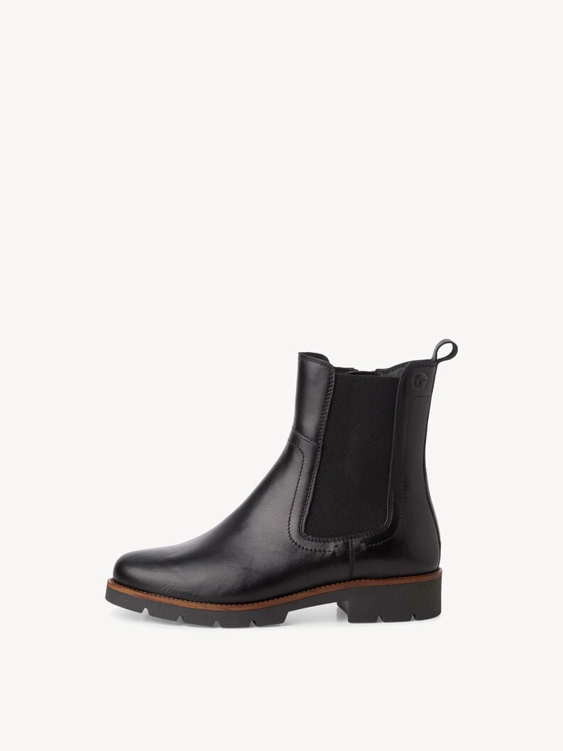 Leather Chelsea boot - black, BLACK, hi-res