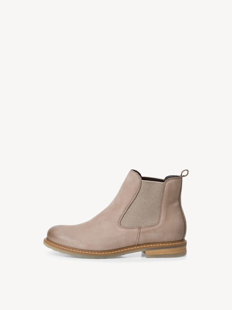 Leather Chelsea boot - beige, TAUPE NUBUC, hi-res