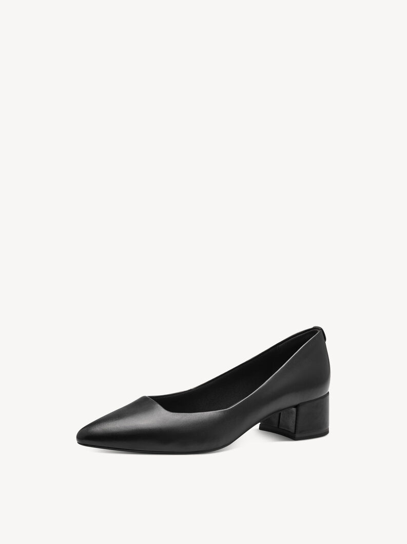 Leather Pumps - black, BLACK, hi-res