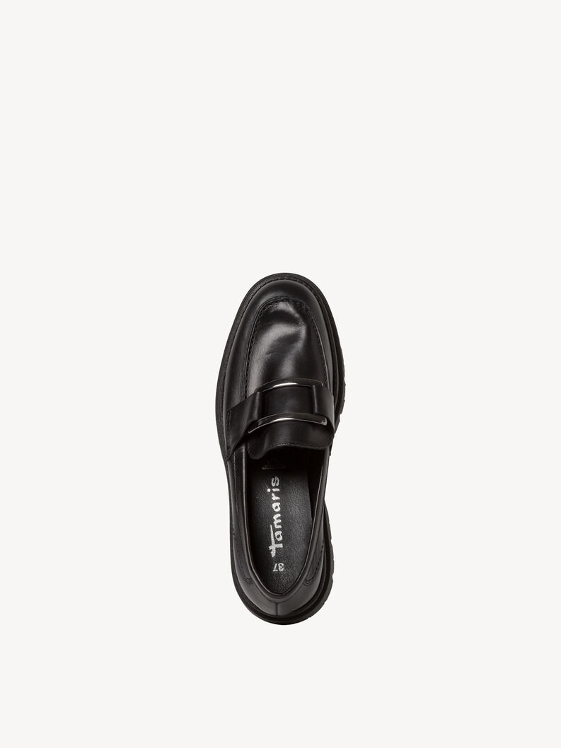 Lederslipper - schwarz, BLACK LEATHER, hi-res