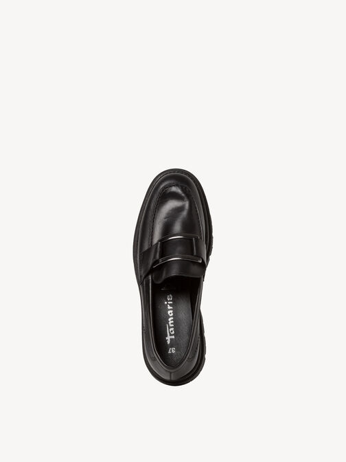 Slipper, BLACK LEATHER, hi-res