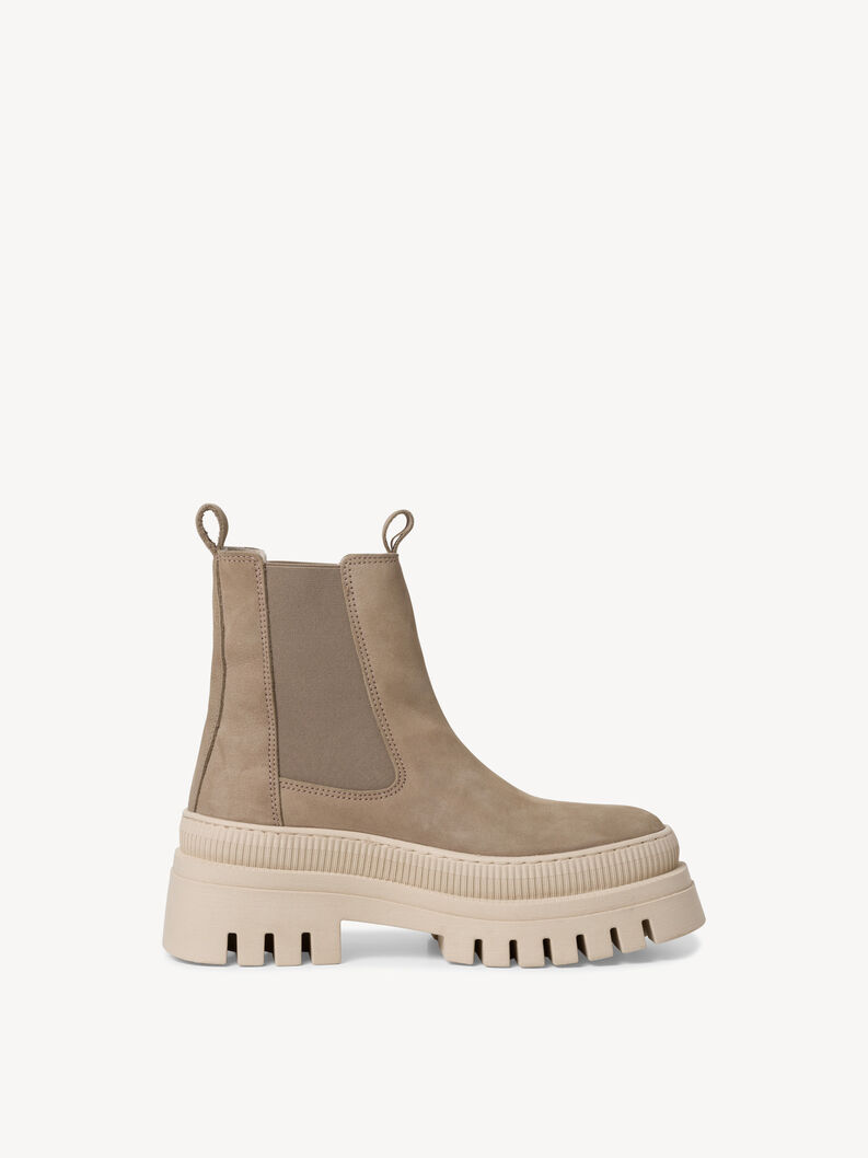 Leder Chelsea Boot - beige, TAUPE, hi-res