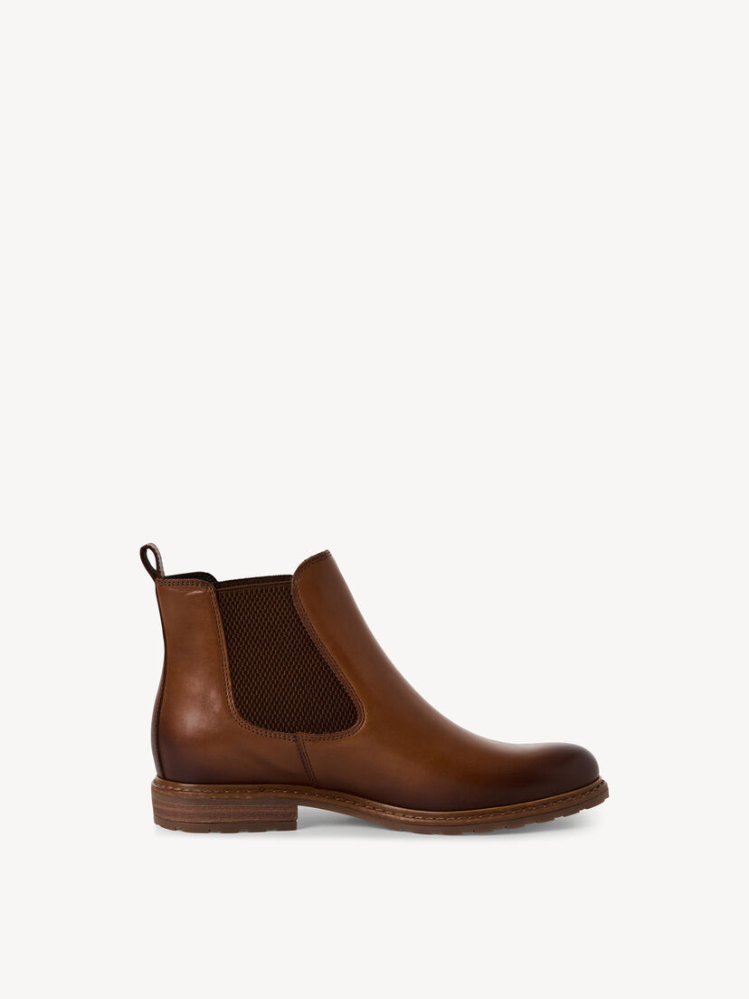 Leren Chelseaboot - bruin, NUT LEATHER, hi-res