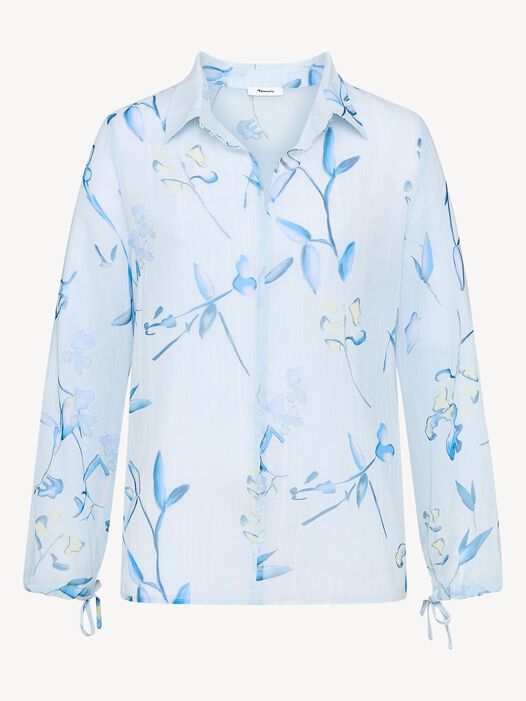 Blouse, Plein Air Flower AOP, hi-res