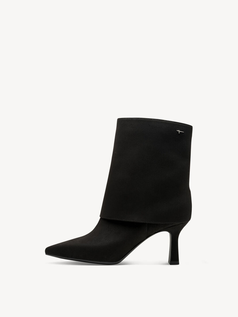 Enkellaarsje - zwart, BLACK, hi-res