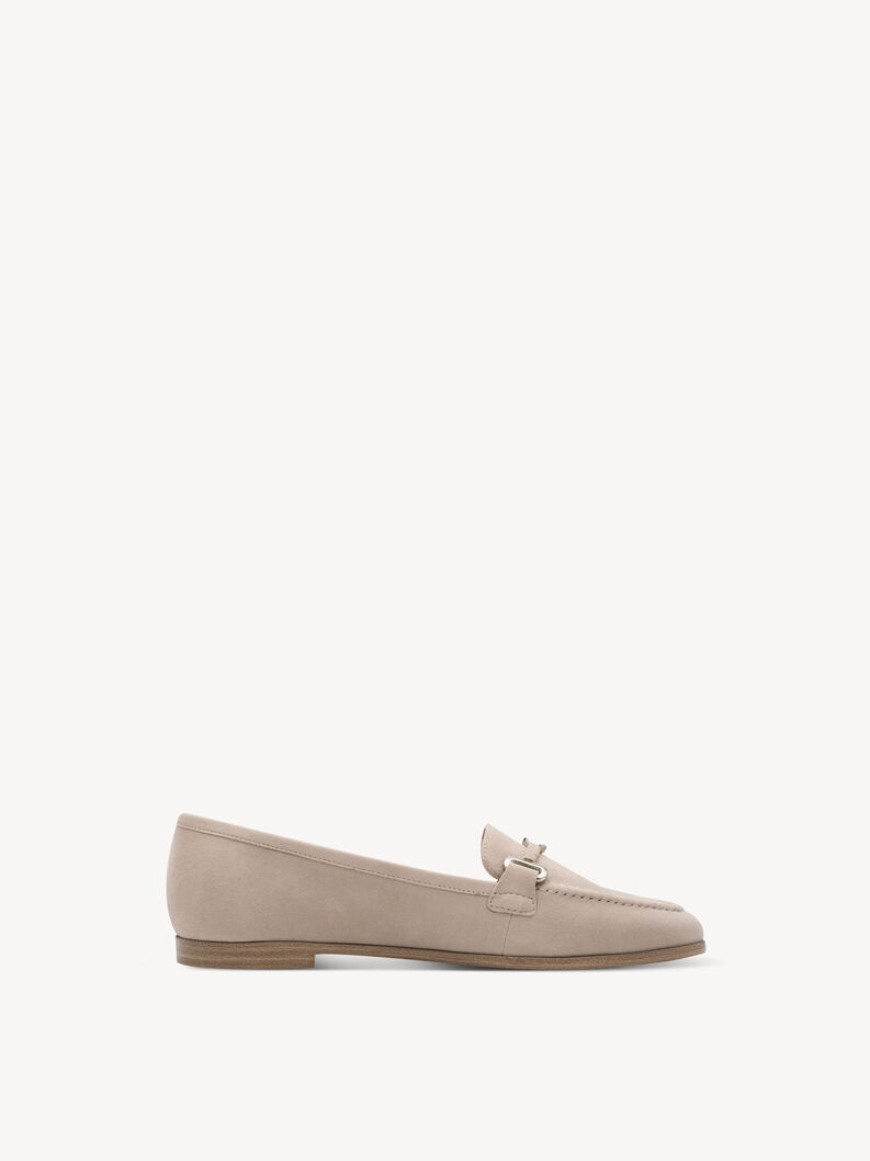 Slipper en cuir - gris, GREY, hi-res