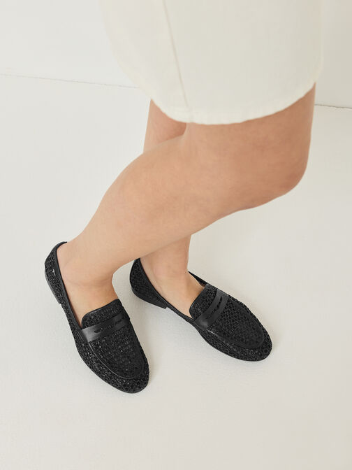 Slipper, BLACK, hi-res
