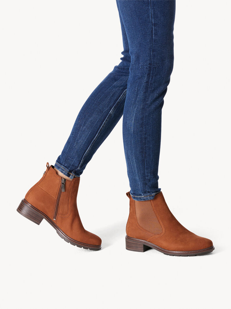 Leather Chelsea boot - brown, MAROON, hi-res
