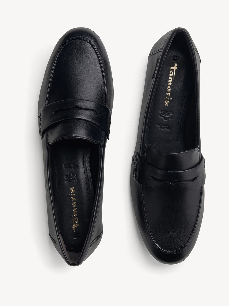 Slipper, BLACK LEATHER, hi-res