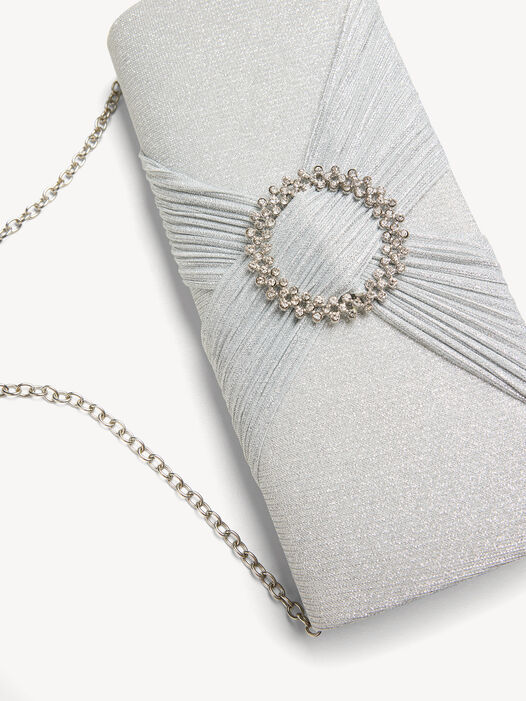 Clutch, silver, hi-res