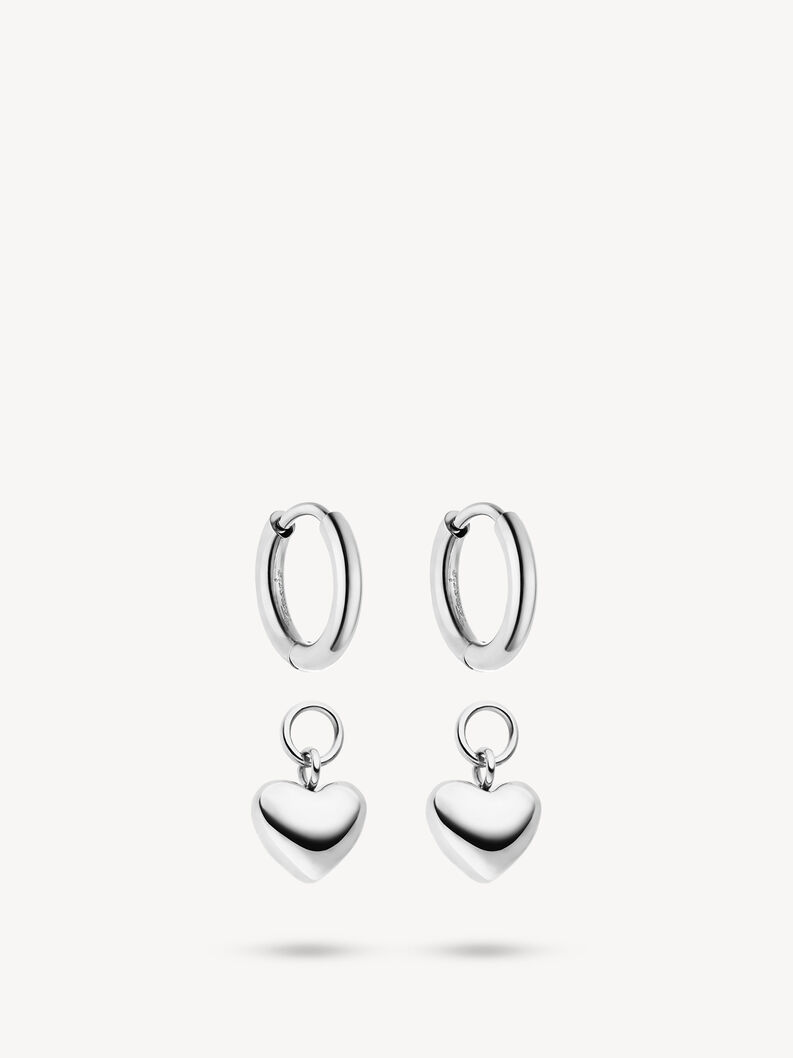 Hoop Earrings - silver, silver, hi-res