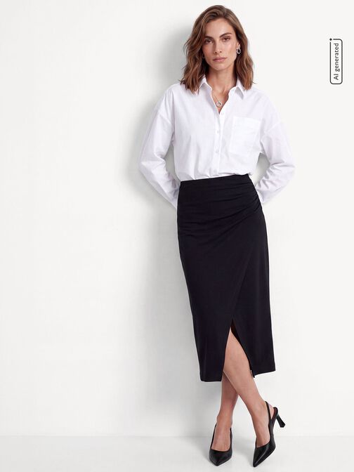 sling pumps, BLACK LEATHER, hi-res