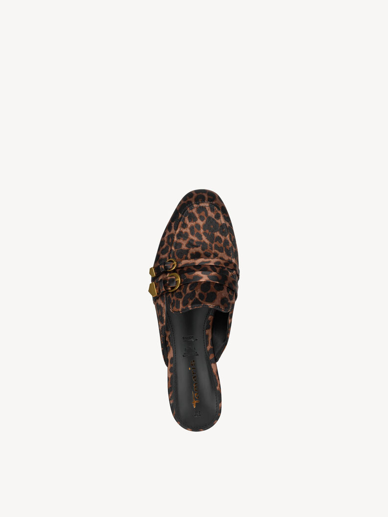 Heeled sandal - brown, LEOPARD, hi-res