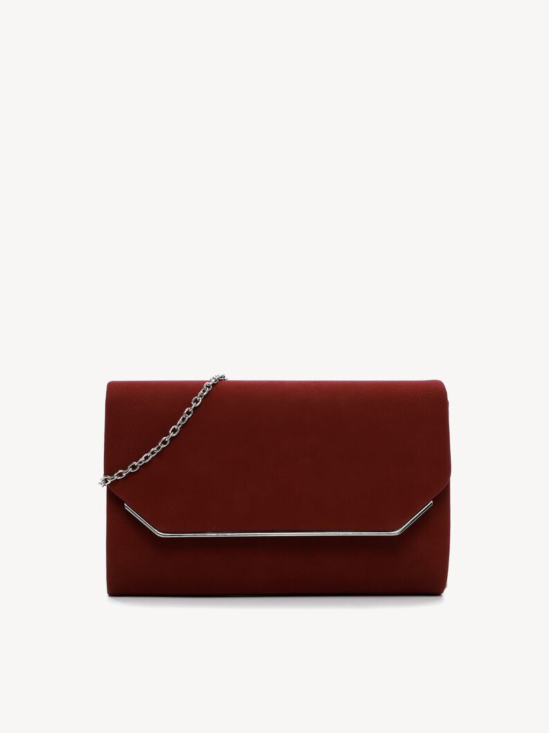 Clutch bag - red, wine, hi-res
