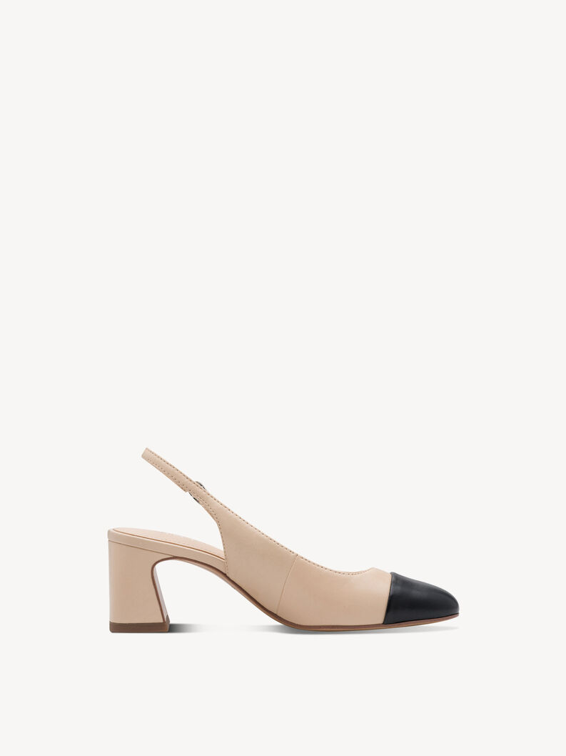 Sling pumps - beige, NUDE COMB, hi-res