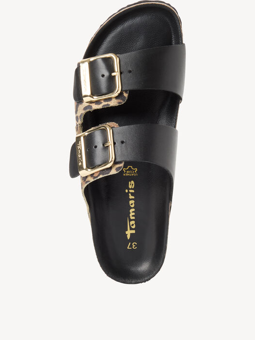 Slipper, BLACK/LEOPARD, hi-res