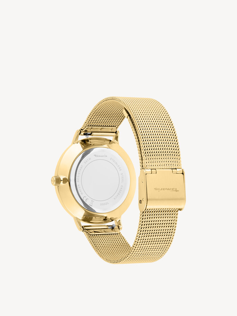 Horloge, gold mesh, hi-res