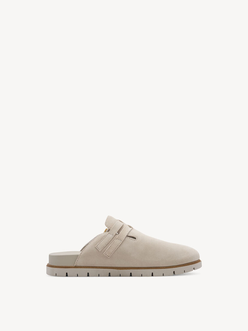 Leren Slipper - beige, TAUPE, hi-res