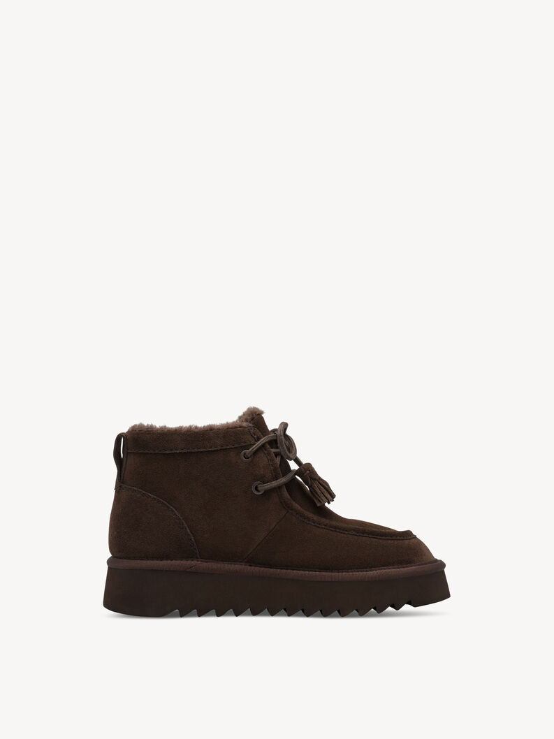 Lederstiefelette - braun Warmfutter, MOCCA, hi-res