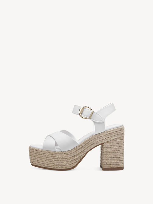 Heeled sandal, WHITE MATT, hi-res