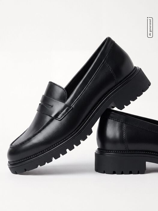 Instappers, BLACK LEATHER, hi-res