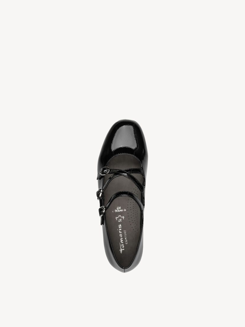 Ballerina - zwart, BLACK PATENT, hi-res