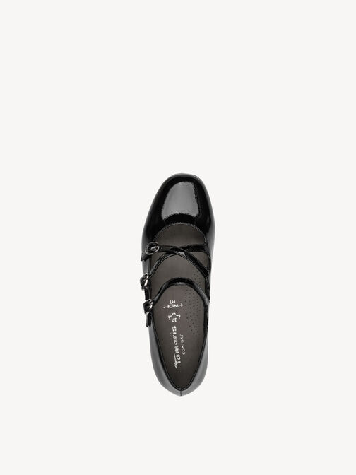 Baler&iacute;nky - čern&aacute;, BLACK PATENT, hi-res