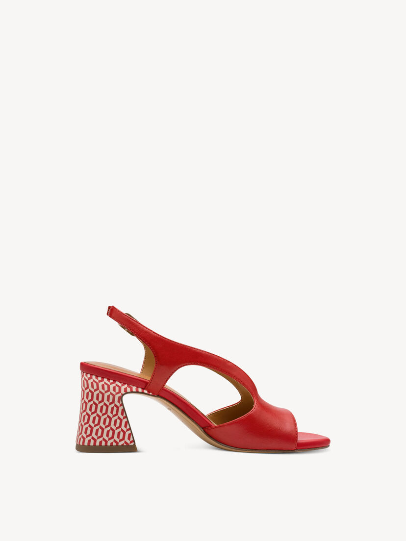 Leren Sandaaltje - rood, RED, hi-res