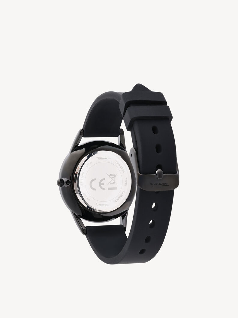 Uhr - schwarz, schwarz-gun sunray, hi-res