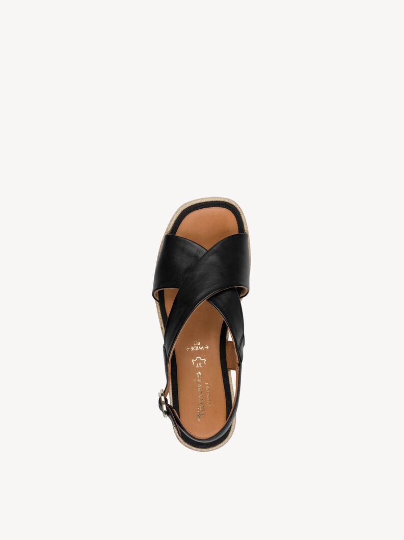 Heeled sandal, BLACK, hi-res