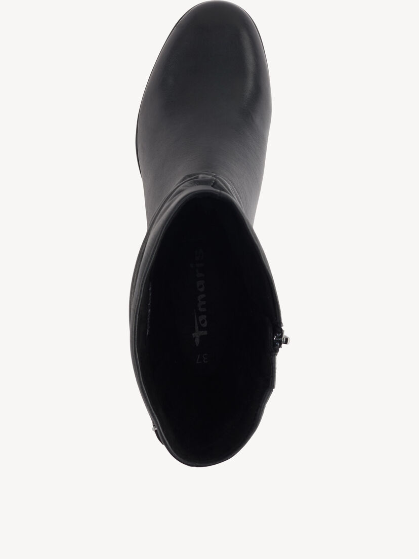 Enkellaarsje, BLACK LEATHER, hi-res